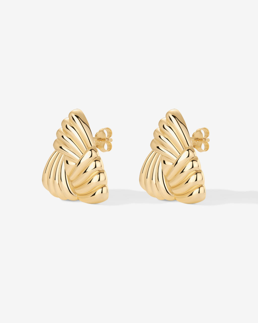 Vintage Triangle Knot Earrings