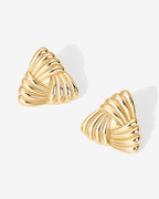 Vintage Triangle Knot Earrings