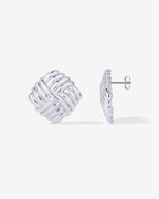 Vintage Diamond Knot Earrings