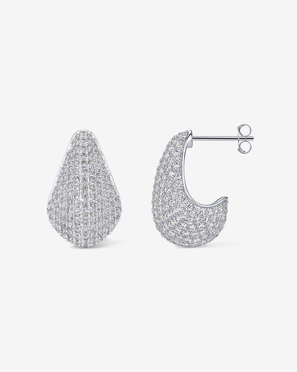 Pavé Teardrop Earrings