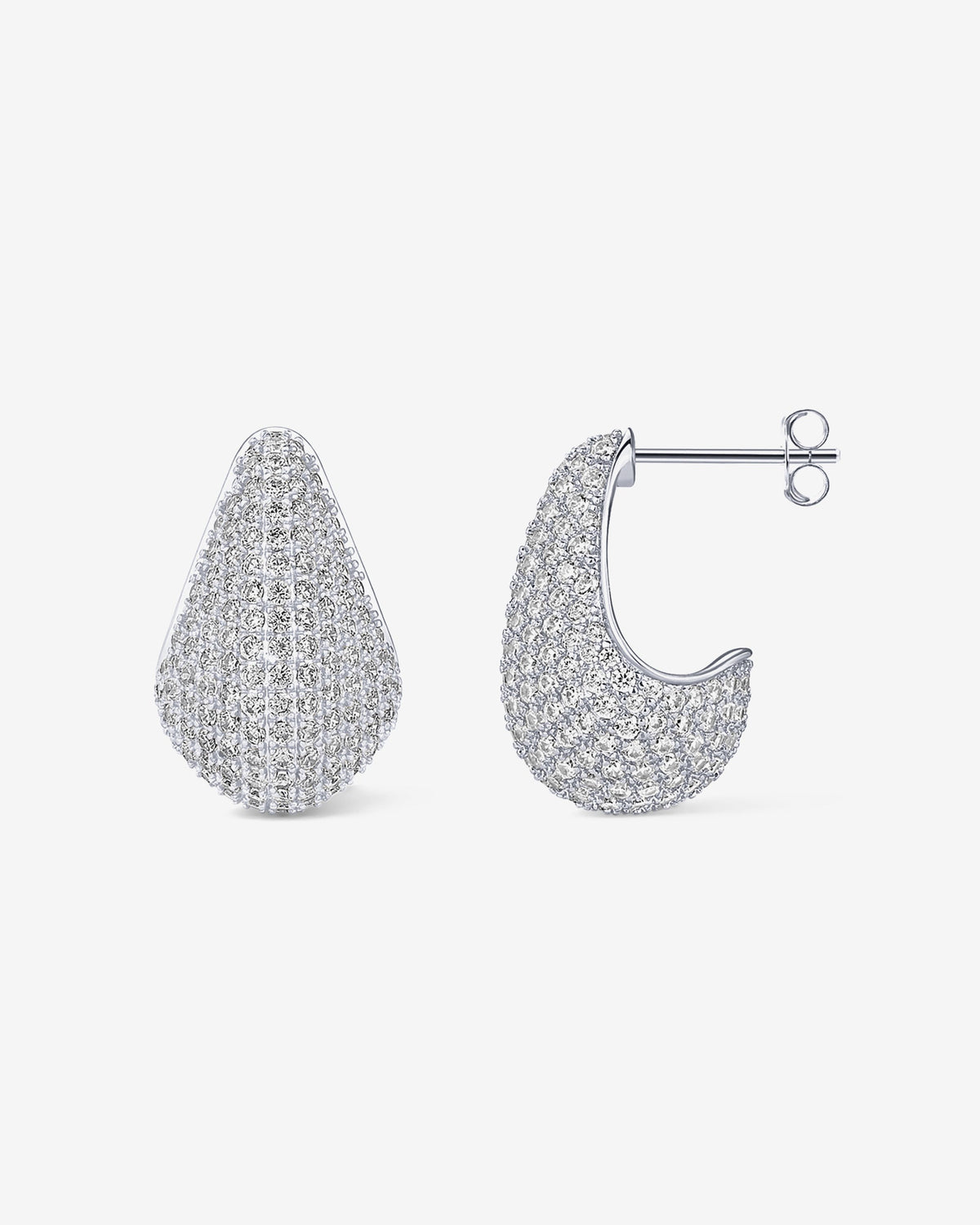 Pavé Teardrop Earrings