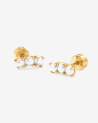 Mini Pearl Cluster Screwbacks