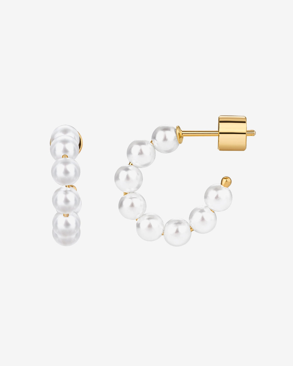 Timeless Pearl Hoops