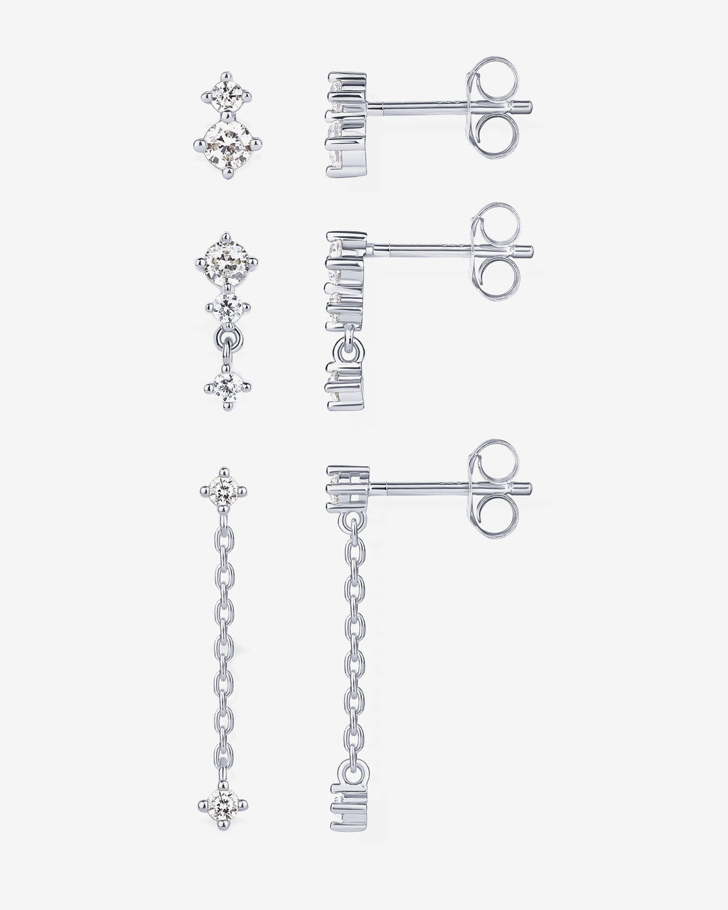 Mix and Match Stud and Dangle 3 Pack