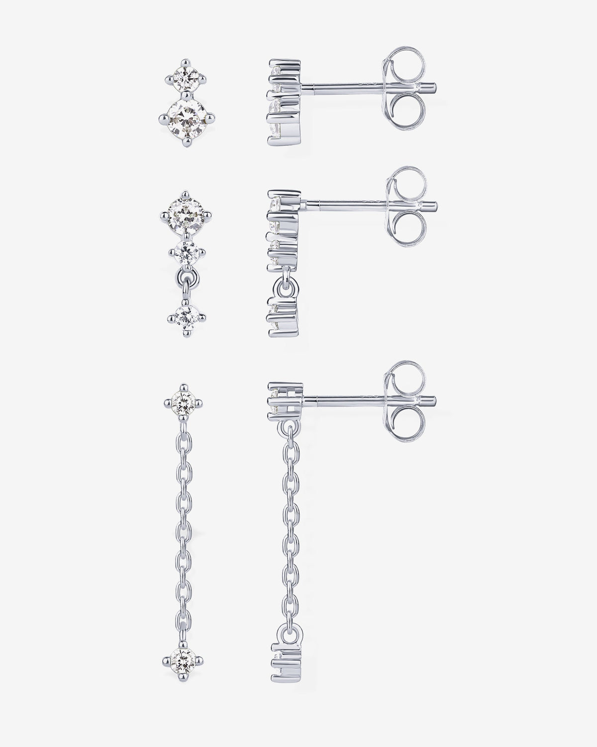 Mix and Match Stud and Dangle 3 Pack