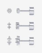 Multi-Shape Flat Back 3 Pack Studs
