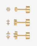Multi-Shape Flat Back 3 Pack Studs
