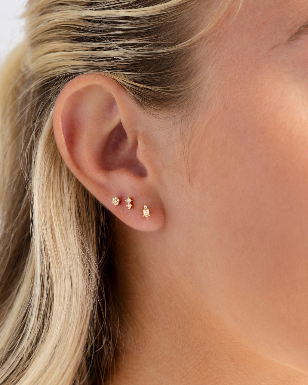 Multi-Shape Flat Back 3 Pack Studs