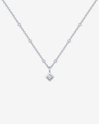 Statement Square Chain Princess Pendant
