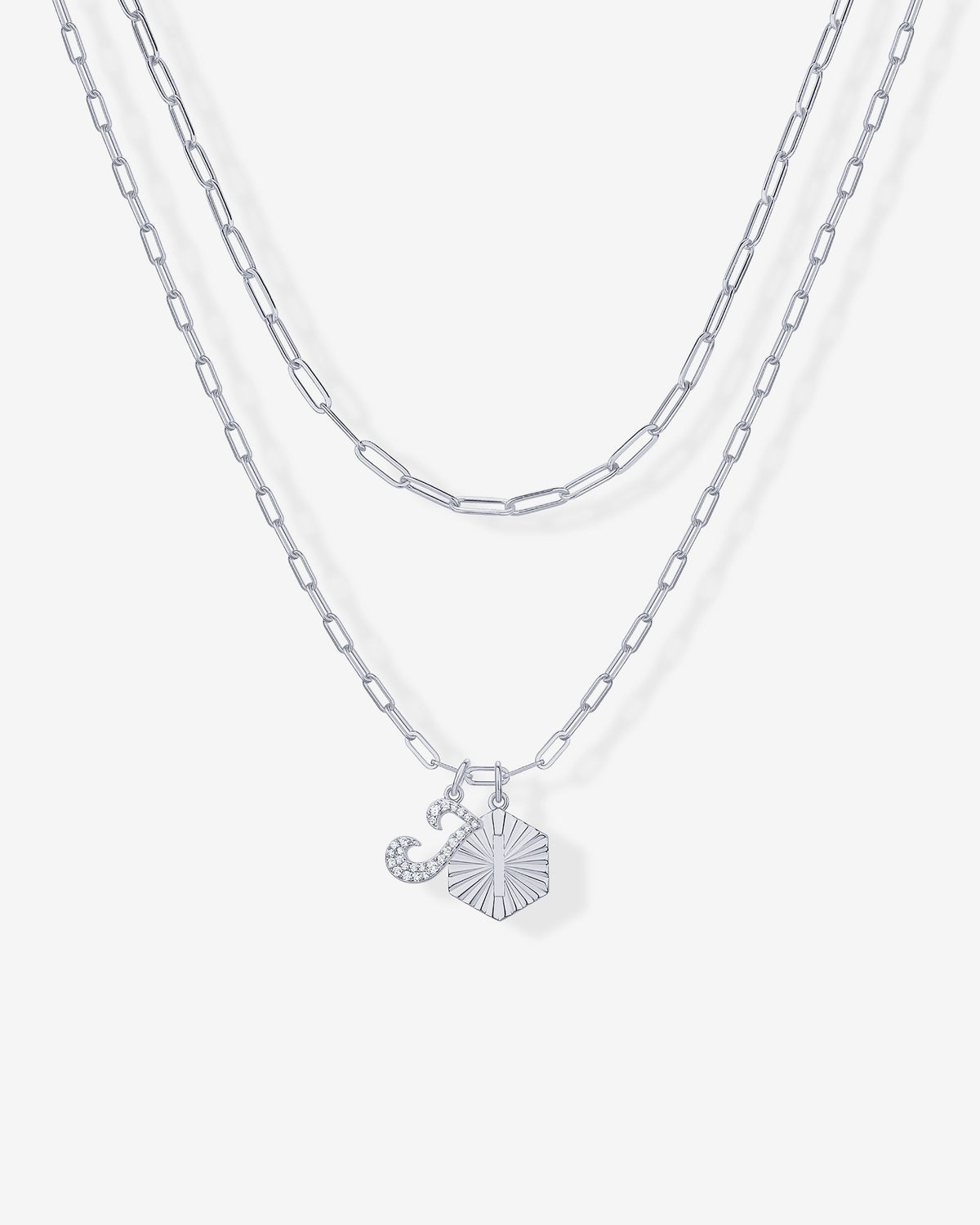 Initial Layered Pendant
