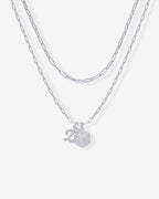 Initial Layered Pendant