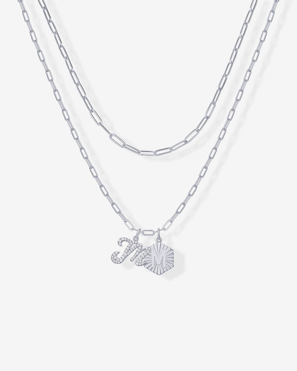 Initial Layered Pendant