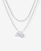 Initial Layered Pendant