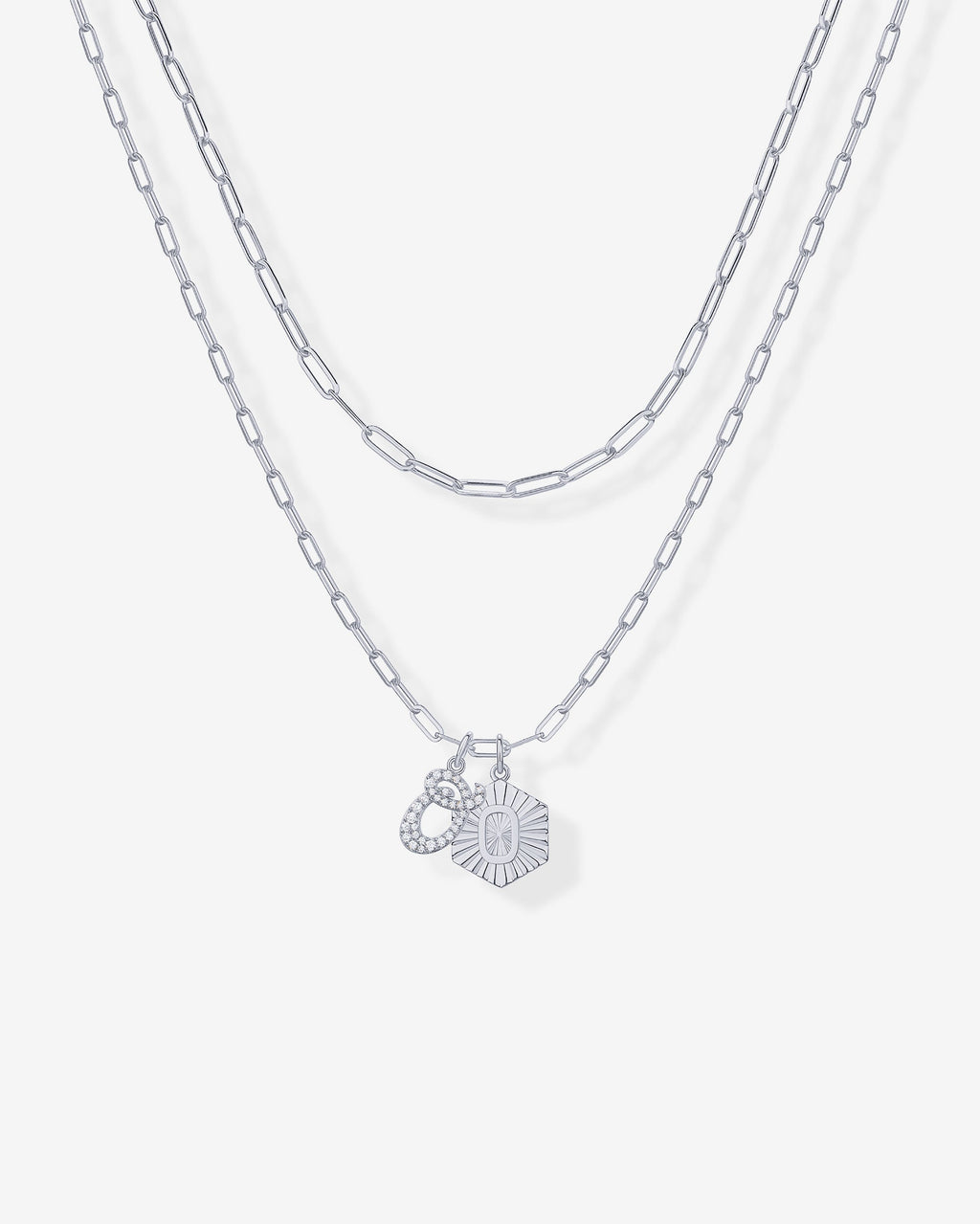 Initial Layered Pendant