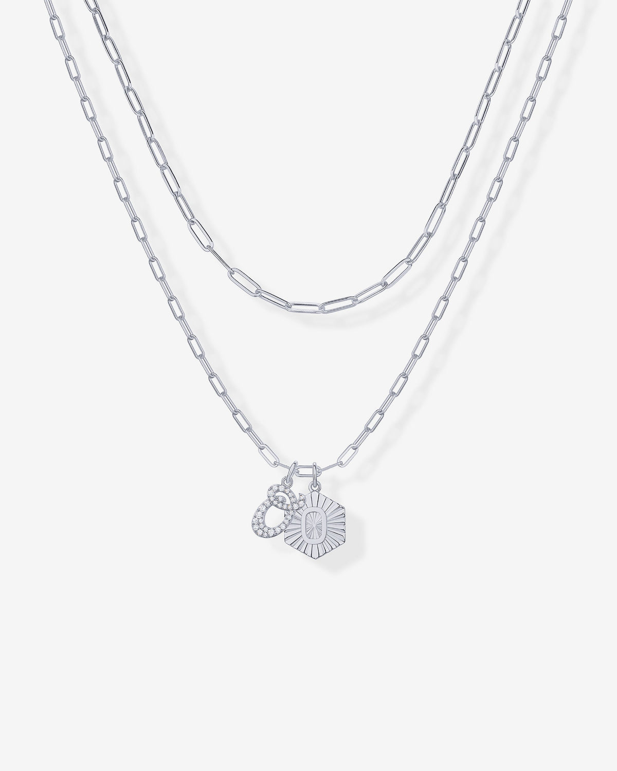 Initial Layered Pendant