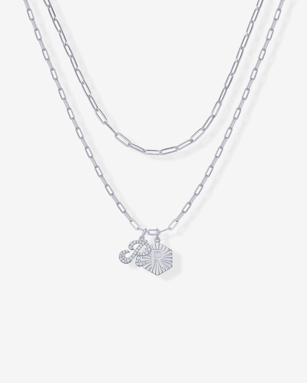 Initial Layered Pendant