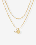 Initial Layered Pendant