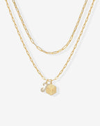 Initial Layered Pendant