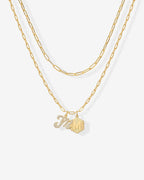 Initial Layered Pendant