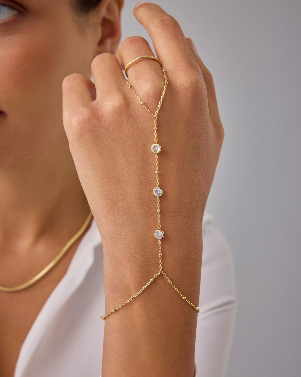 Glitter Wave Hand Chain