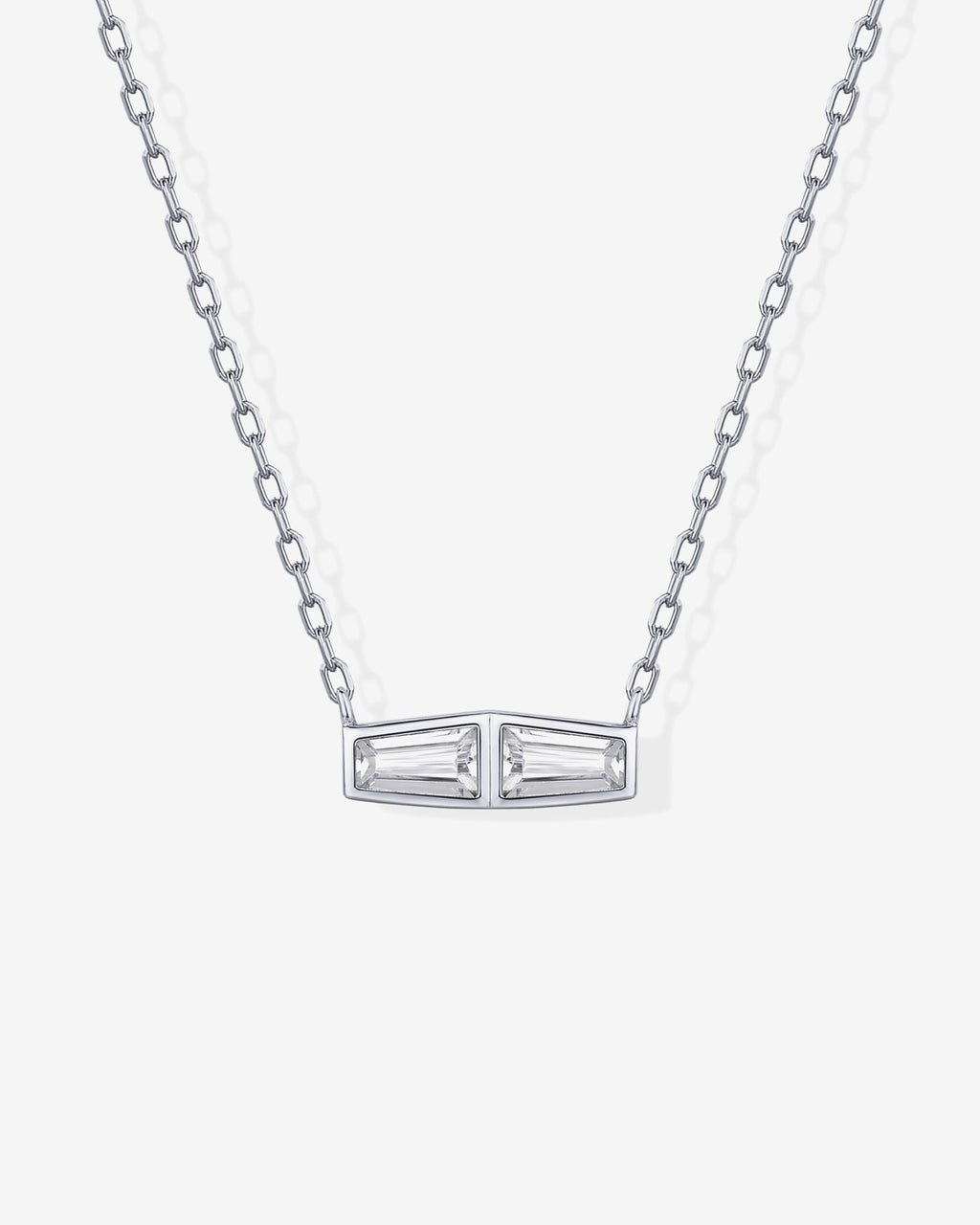 Double Baguette Necklace