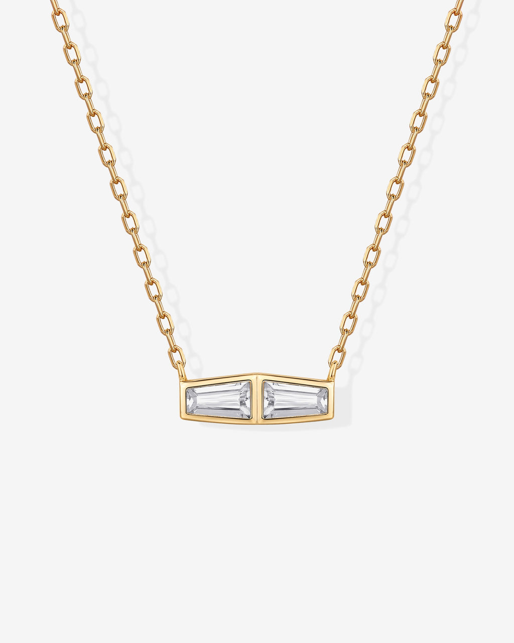 Double Baguette Necklace