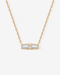 Double Baguette Necklace