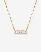 Double Baguette Necklace