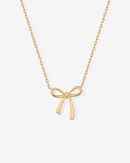 Tied Up Bow Necklace