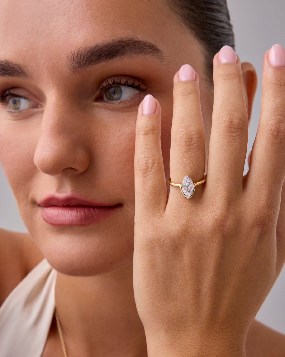 I Love Love Marquise Ring