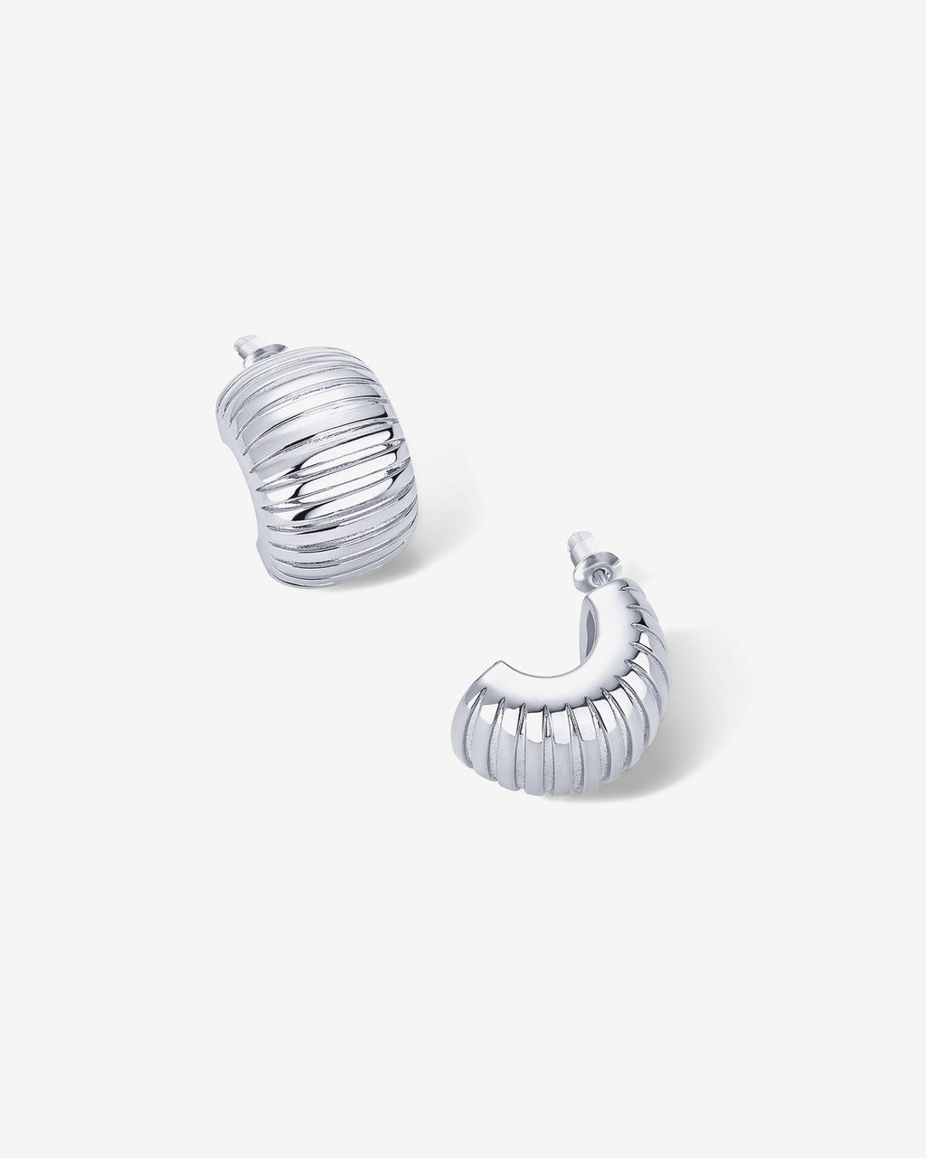 Chunky Ribbed Hoops