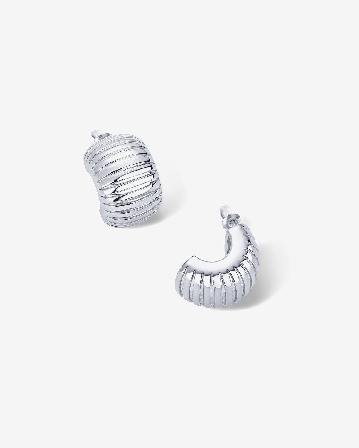 Chunky Ribbed Hoops