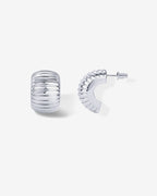 Chunky Ribbed Hoops