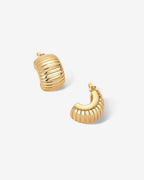 Chunky Ribbed Hoops
