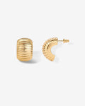 Chunky Ribbed Hoops