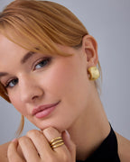 Chunky Ribbed Hoops