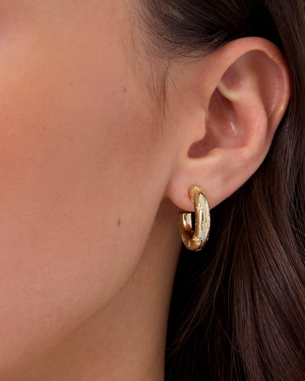 Starburst Hoop Earrings