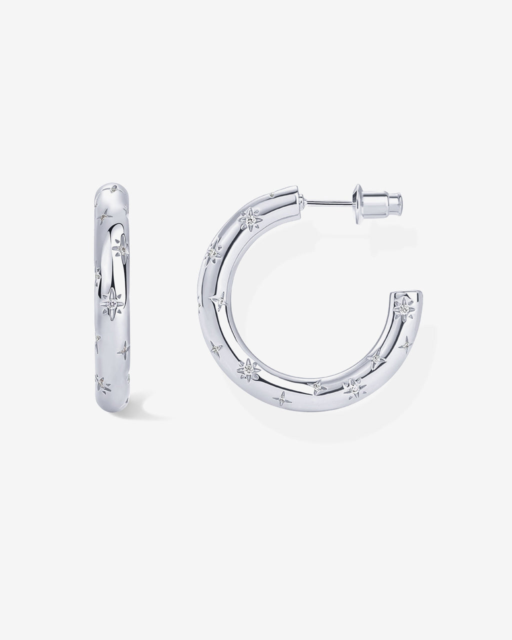 Starburst Hoop Earrings