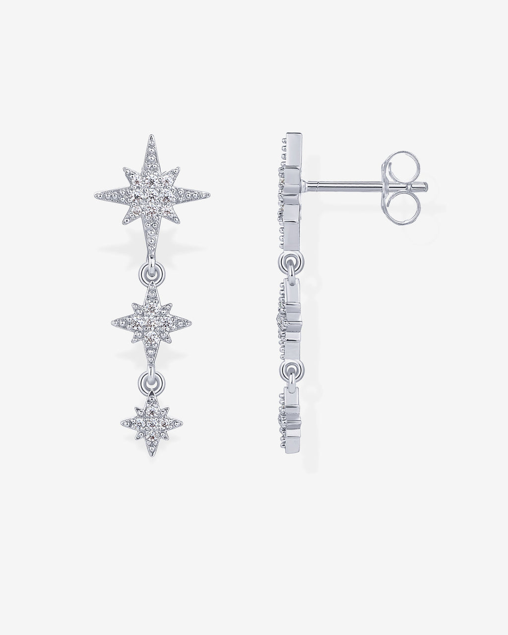 Multi Starburst Drop Earrings