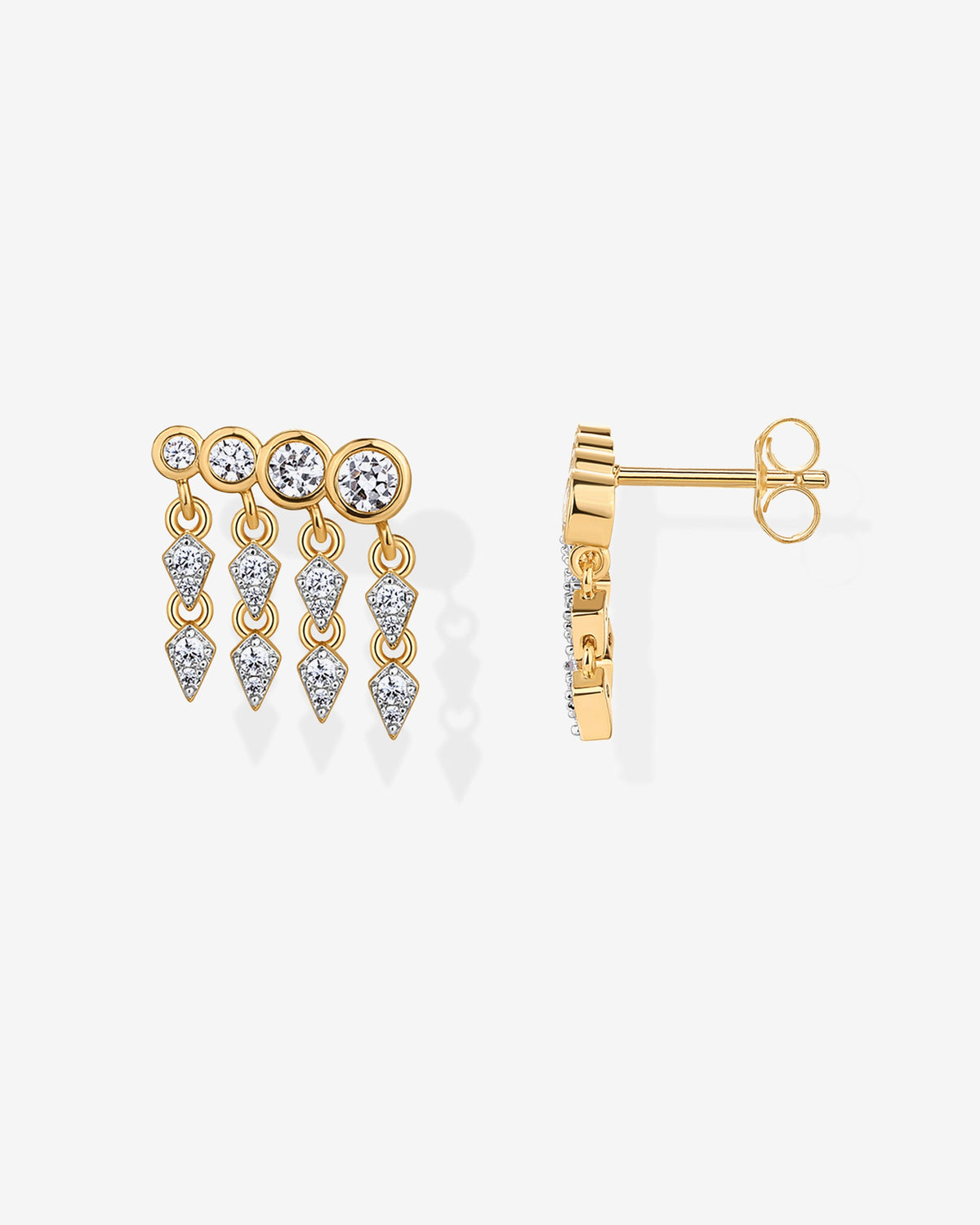 Cubic Zirconia Dangle Crawler