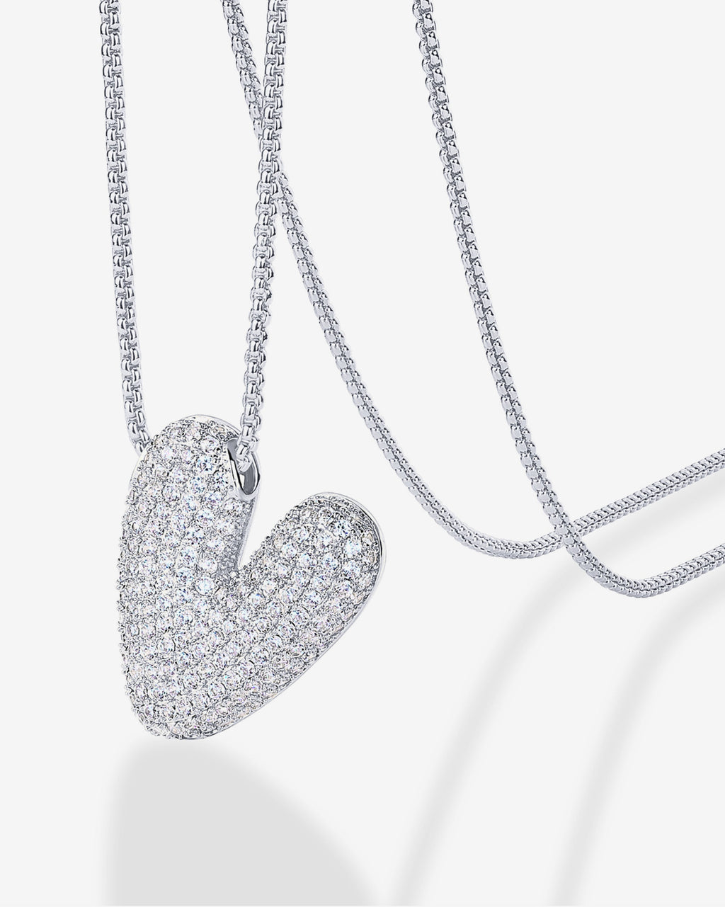 Sparkling Bubble Letter Pendant Necklace