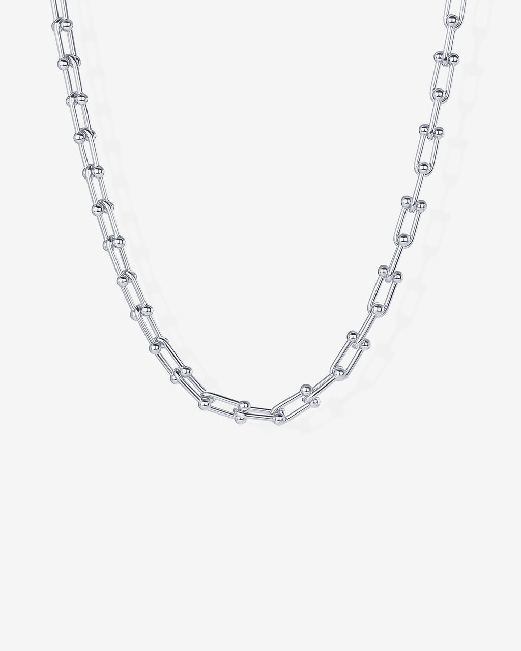 Chunky Barbell Links Chain Necklace