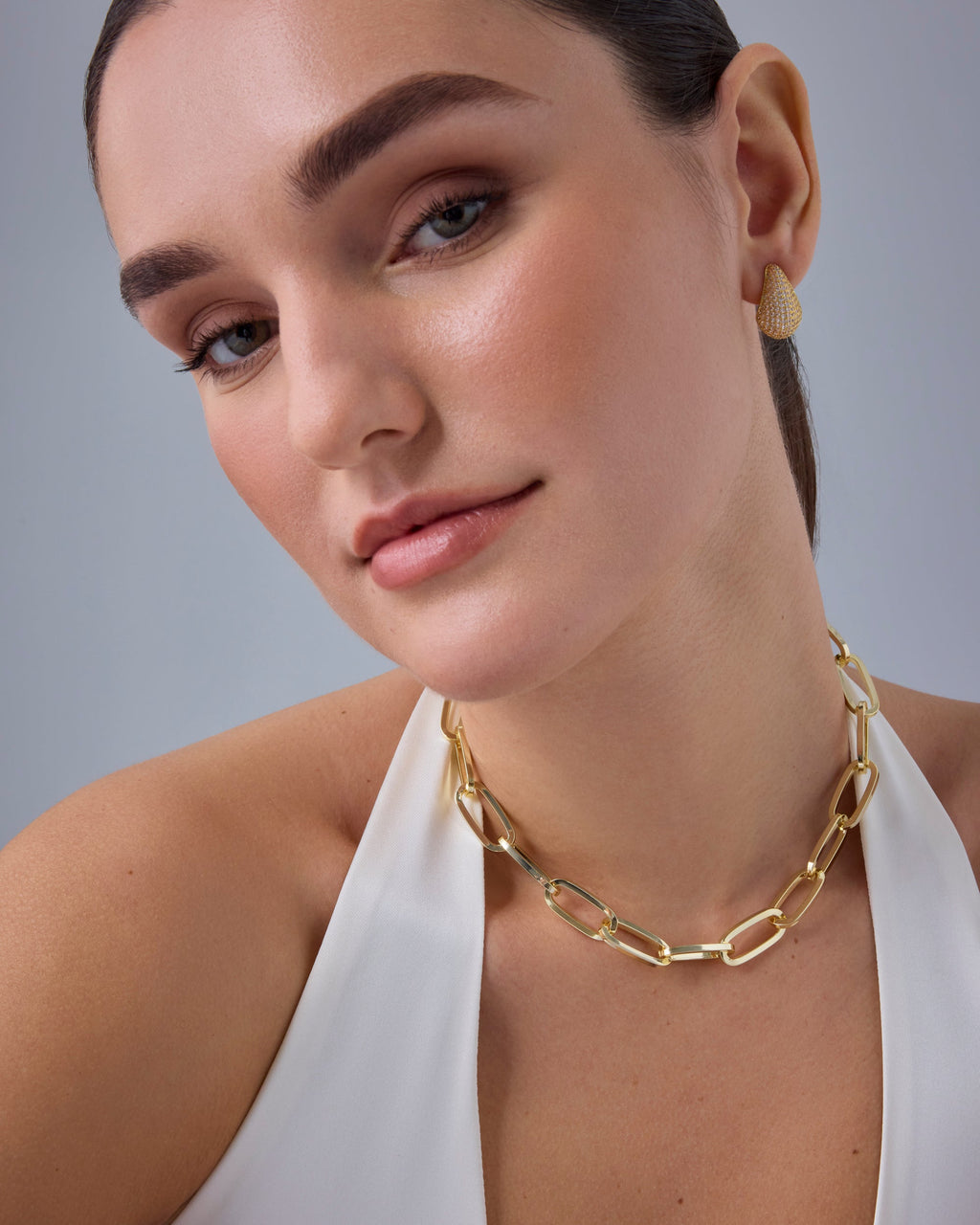 Chunky Paperclip Chain Necklace