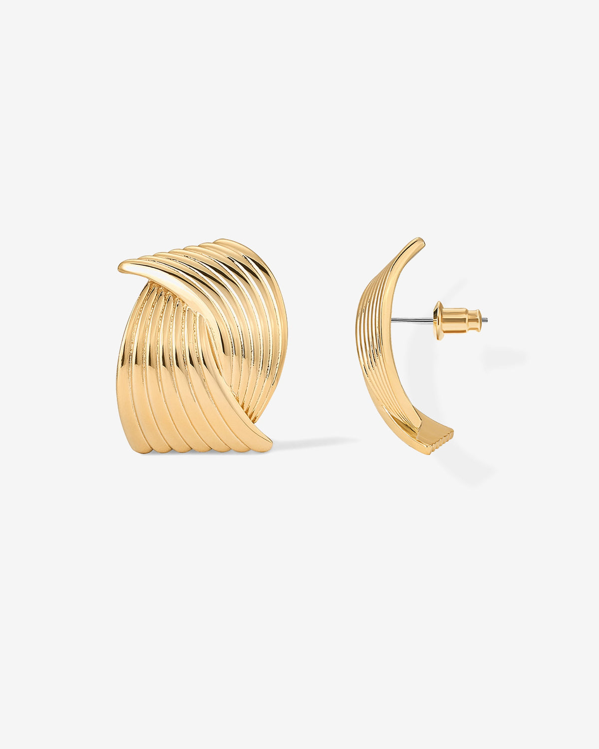 Fan Stud Earrings