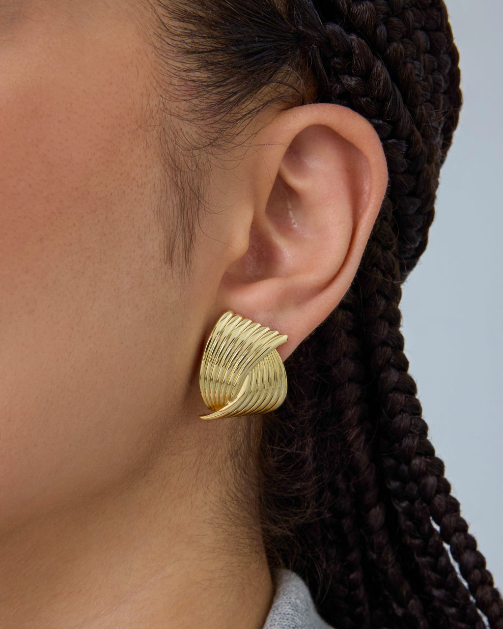 Fan Stud Earrings