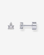 Two-Tone Gemstone Studs
