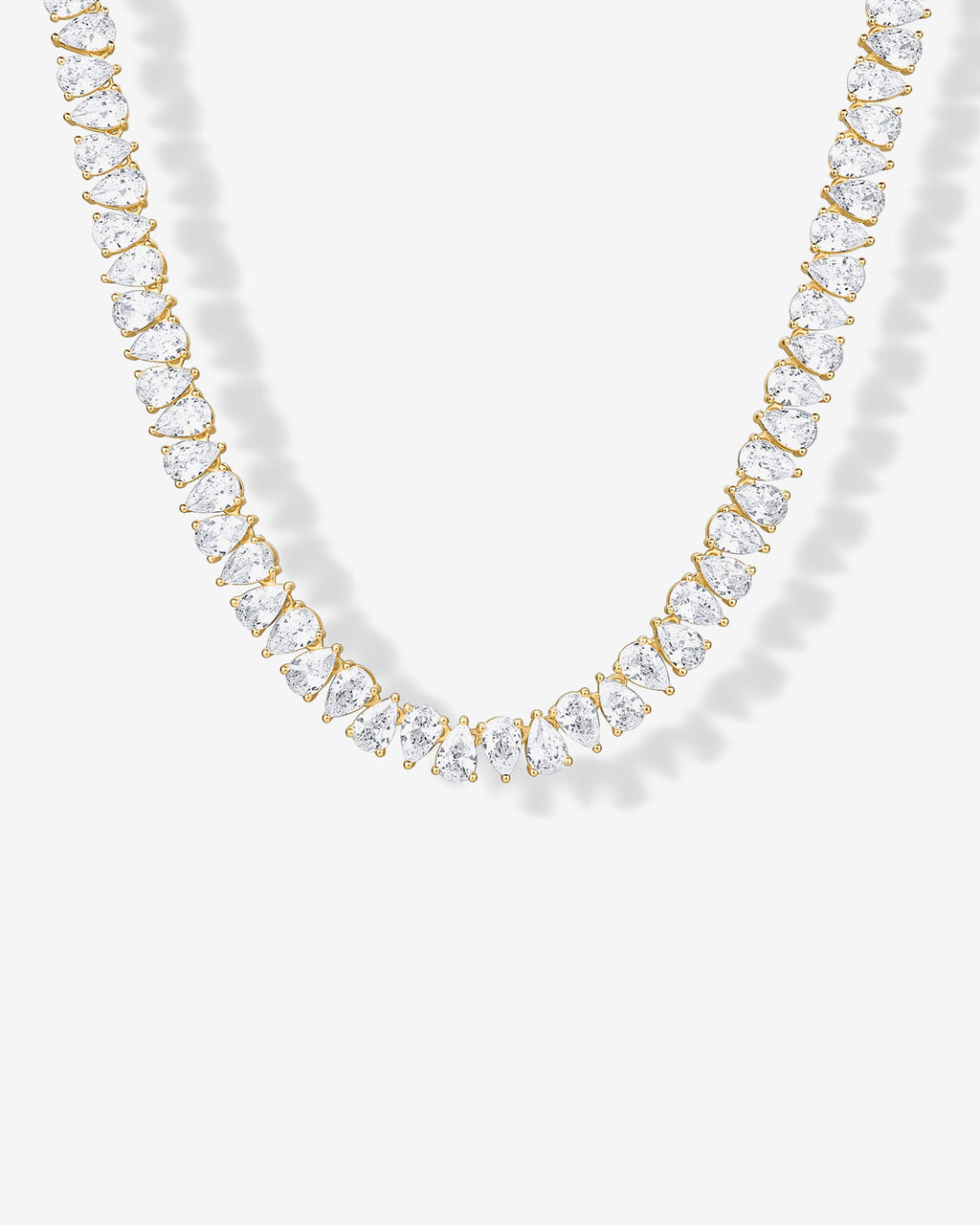 Pear Tennis Necklace