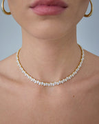 Pear Tennis Necklace