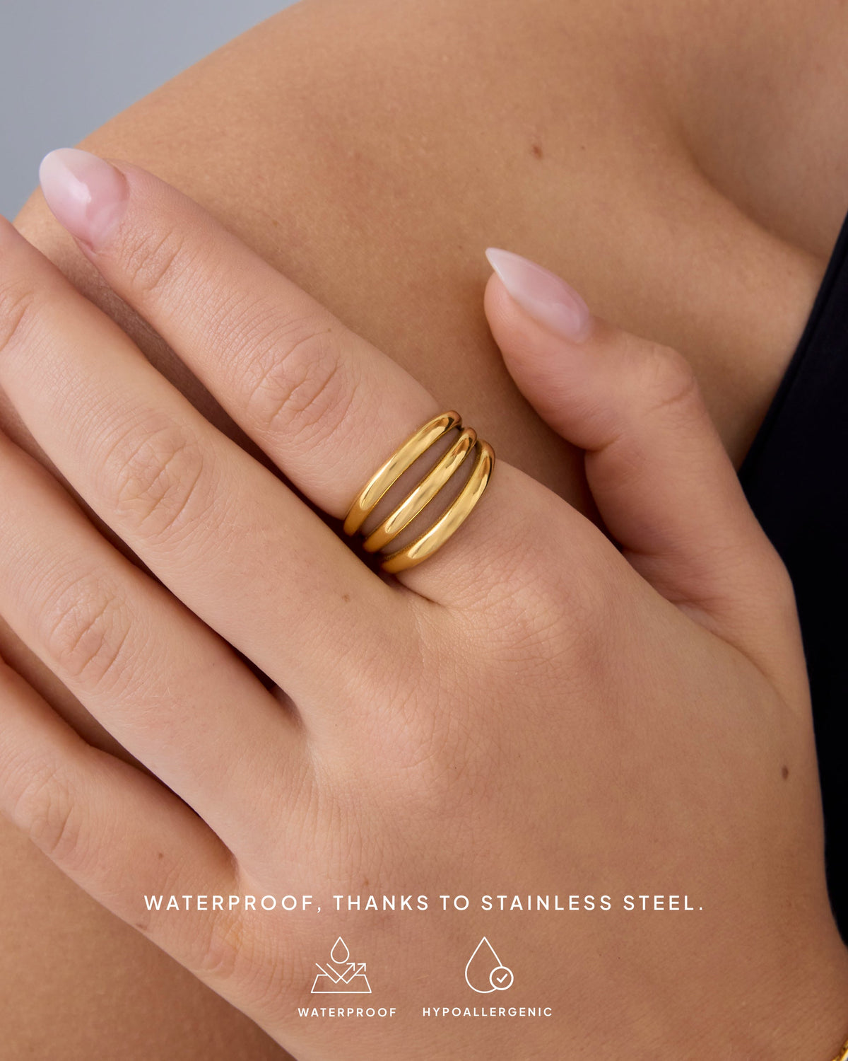 Chunky Triple Stack Ring