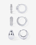 Huggie and Hoop CZ Trio